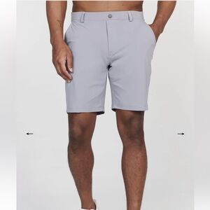 1764 Golf, mens Flat Front Heathered Gray Shorts